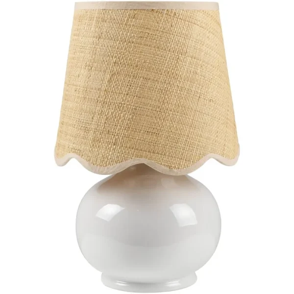 Momsen Lamp Base Color: White, Size: 13" H x 8" W x 8" D