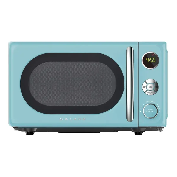 Galanz Glcmka07ber-07 Countertop Microwave Retro 0.7 Cu ft 700W, Blue