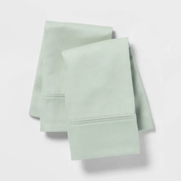 400 Thread Count Solid Performance Pillowcase Set - Threshold