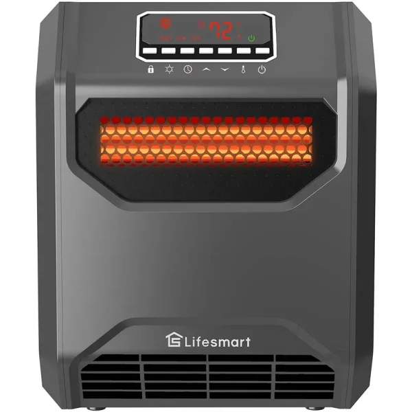 Lifesmart HT1269 6-Element Infrared Heater with Front Intake Vent