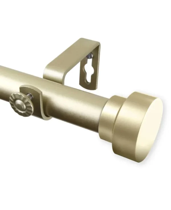 Rod Desyne Bonnet 1" Curtain Rod- Light Gold - 160-240"