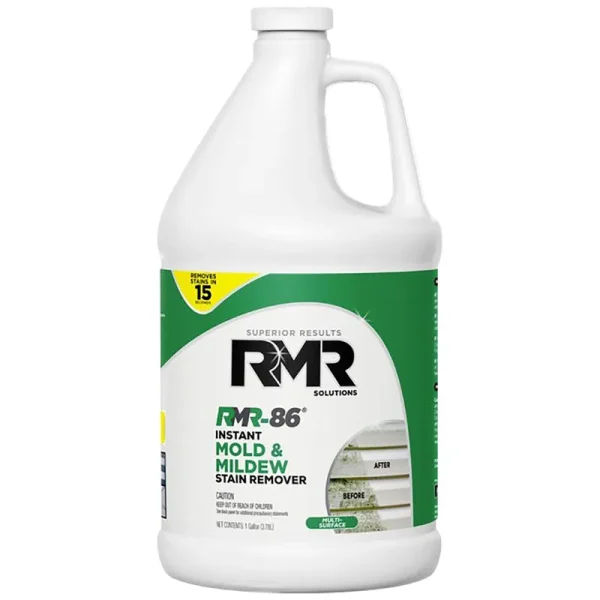 RMR Brands Rmr-86 Instant Mold and Mildew Stain Remover Spray - Scrub Free Formula, 1 Gallon