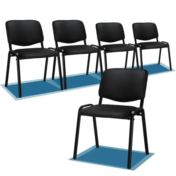 VINGLI Waiting Room Chairs. 5-Pack Conference Room Chairs