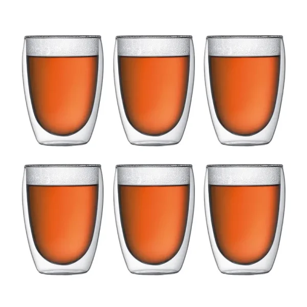 Bodum 6pc Pavina Double Wall 12oz Glass Set