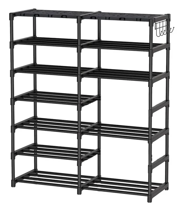Easyhouse Big Size Metal Shoe Rack Sturdy Shelf Organizer for Entrywa