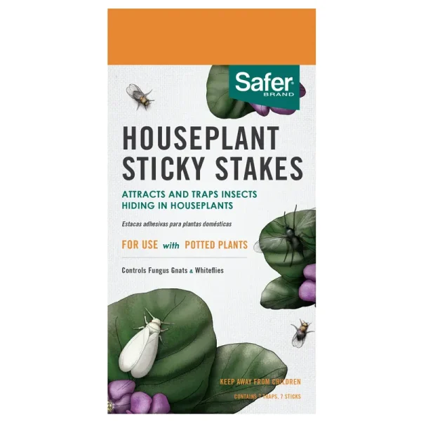 Safer Houseplant Sticky Stakes - 7 Pack