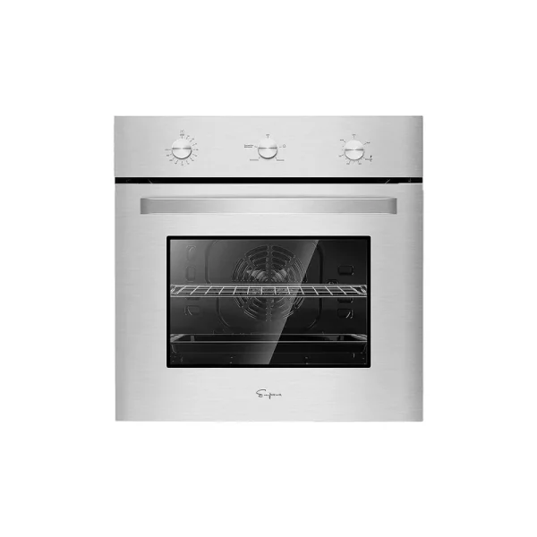Empava 24 in. 2.3 Cu. ft. Single GAS Wall Oven Bake Broil Rotisserie Functions with Mechanical Controls-Built-in Timer-Convection Fan in Stainless