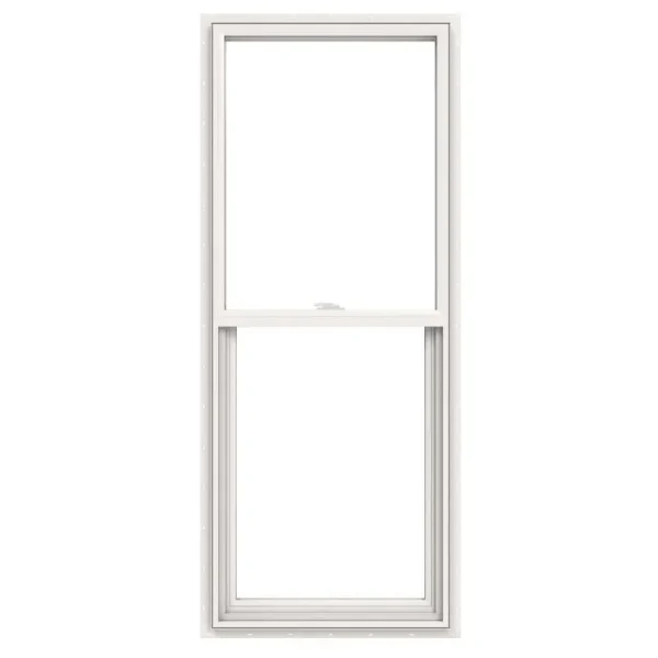 JELD-WEN V2500 Vinyl Double Pane Double Strength Single Hung Window (Rough Opening: 24-in x 60-in; Actual: 23.5-in x 59.5-in) in White