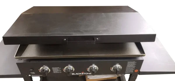 Backyard Life Gear Hinged Lid for 36 inch Blackstone Griddle with Rear Grease Collection - Black