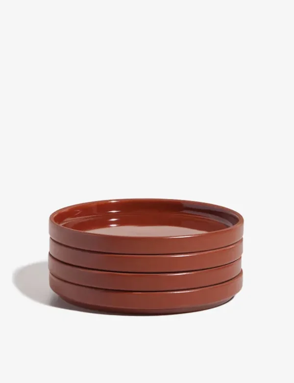 Our Place Set of 4 Demi Plates in Terracotta