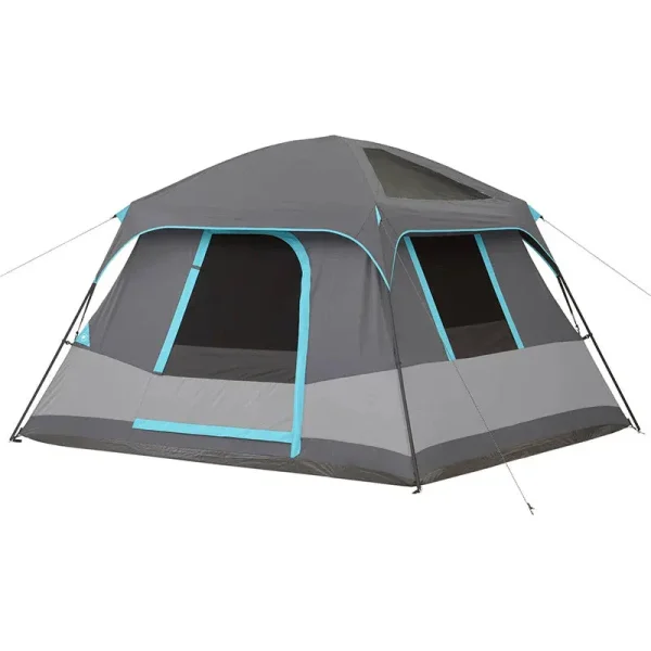 10' x 9' 6-Person Dark Rest Cabin Tent w/Skylight Ceiling Panels. 15.4 lbs