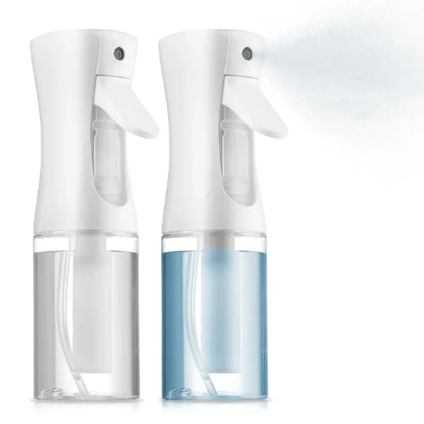 Super+ 2 Pack Continuous Spray Bottle for Hair - 5 oz Ultra Fine Mist Sprayer | Water Spray Bottle for Hair Mister Spray Bottle | Hair Spray Bottles