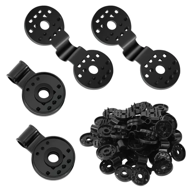 Svepndic 40 Piece Shade Cloth Plastic Clips Round Plastic Black Clips for Sun Shade Net, Anti Bird Netting, Garden Netting, Shade Netting, Shade Fabric