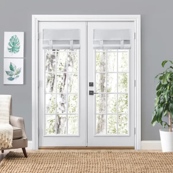 Camalay French Door Harmony Shade - 25 inchx70 inch Gray