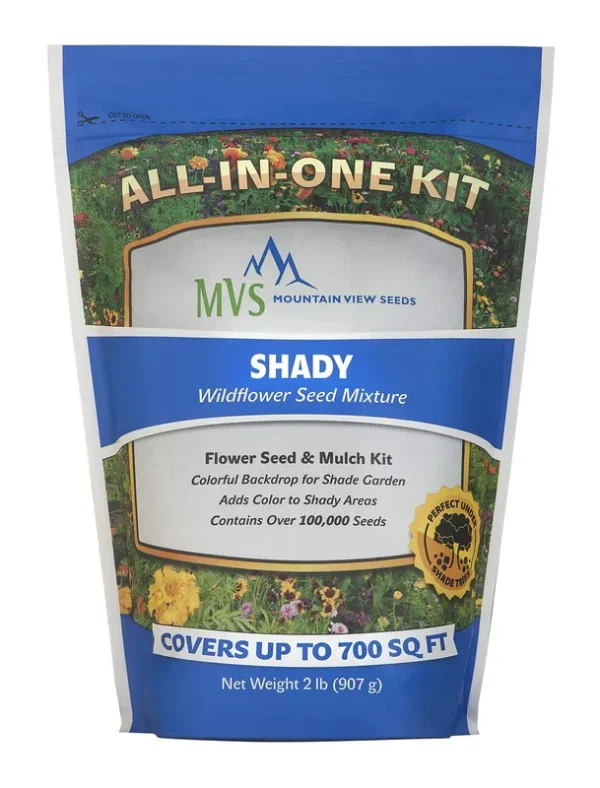 Mountain View Seeds Shady Wildflower Seed Mix