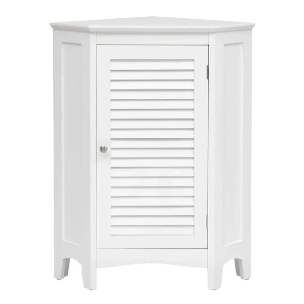 Tangkula Corner Bathroom Cabinet with Single Shutter Door