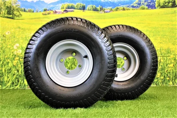 Antego Tire and Wheel (Set of 2) 20x10.00 - 8 Tires & Wheels 4 Ply for Lawn & Garden Mower Turf Tires
