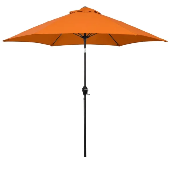 9' Aluminum Market Patio Umbrella with Crank Lift and Push Button Tilt Tuscan - Astella