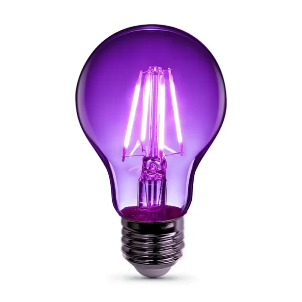 Feit Electric A19 Filament LED Bulb Purple 30W