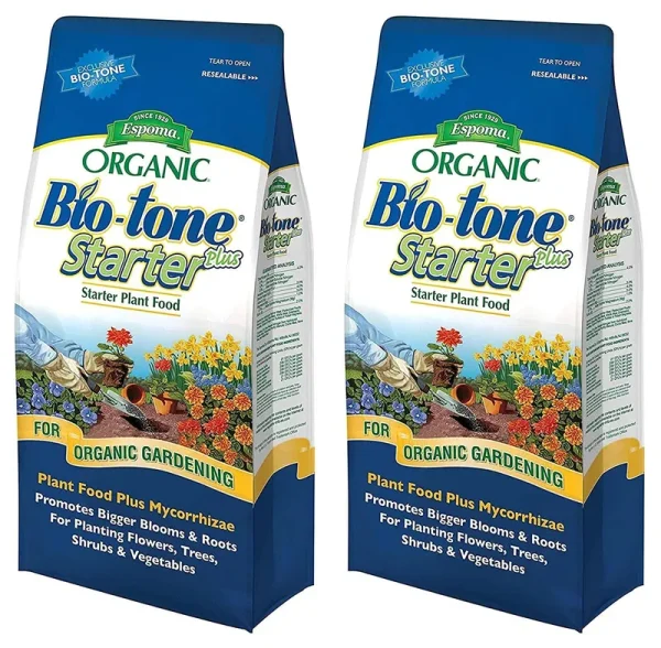 Espoma Bio Tone Starter Plus w/ Mycorrhizae Fertilizer/Soil Enhancer, 4 lb (2 Pack)