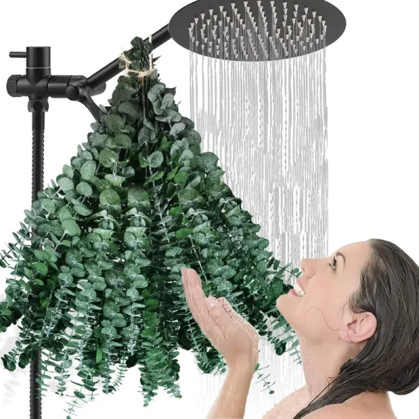Bulk Package 30 Pcs Real Dried Eucalyptus Plant Large Stems for Shower, 100% Natural Fresh Eucalyptus Leaves,17'' Hanging Eucalyptus for self-care
