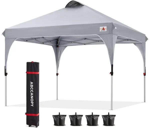 ABCCANOPY Outdoor Pop Up Canopy Tent 10x10 Camping Sun Shelter-Series, Gray