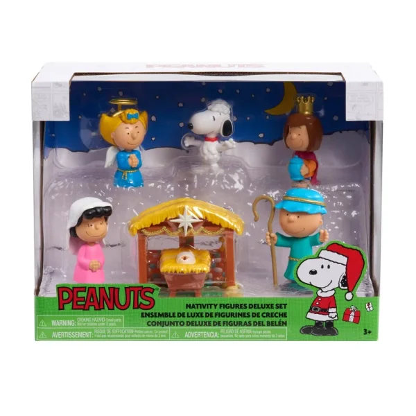 Peanuts Christmas Nativity Deluxe Figure Set