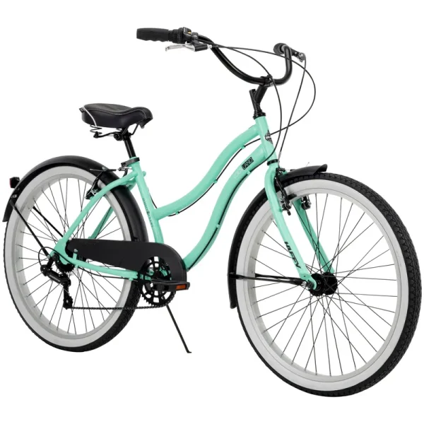 26-In. Women's Lockland 7-Speed Cruiser Bike. Sea Foam. Green