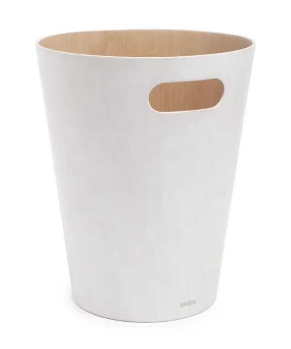 Umbra - Woodrow Trash Can - White
