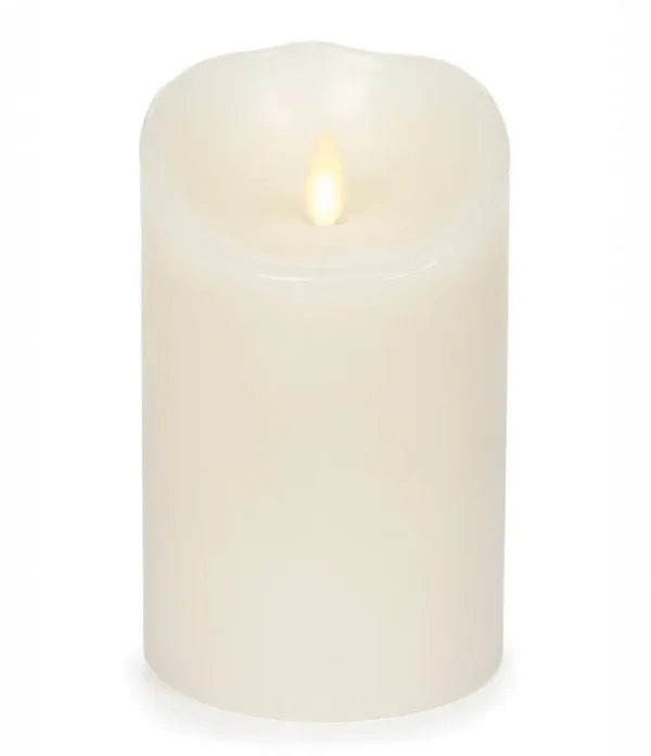 Luminara LED Flameless Vanilla Scented Candle, Ivory