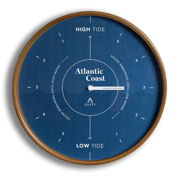 Tide Clock - Atlantic Coast Classic Blue | Salty Home