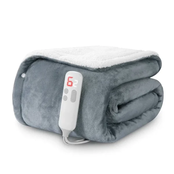 MaxKare 50" x 60" Electric Heated Blanket with 6 Heating Levels & 1-5H