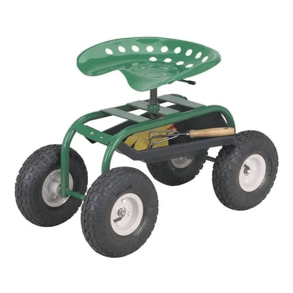 Rolling Work Seat with Tool Tray, Size: One Size