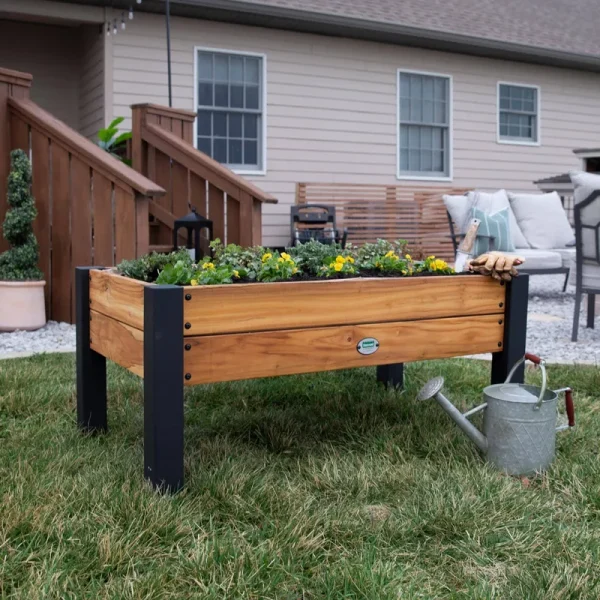 Backyard Discovery Raised Teak Planter - Brown