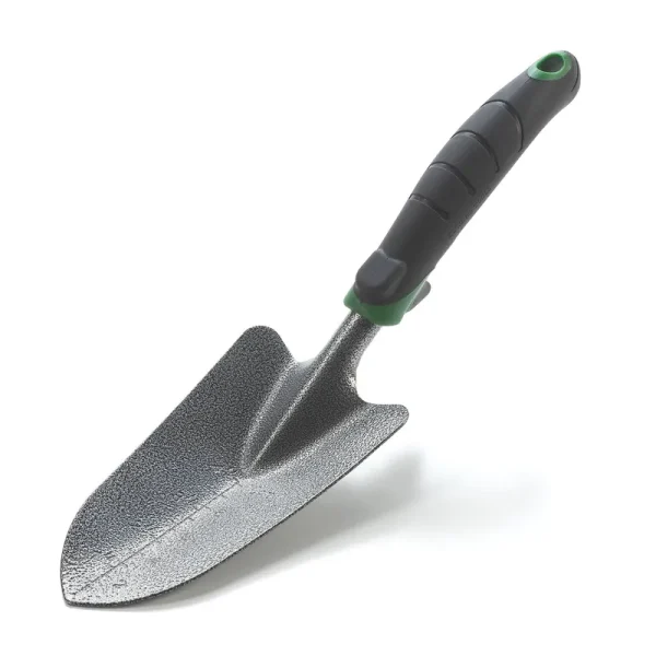 Edward Tools Garden Trowel - Heavy Duty Carbon Steel Garden Hand Shovel with Ergonomic Grip - Stronger Than Stainless Steel - Depth Marker