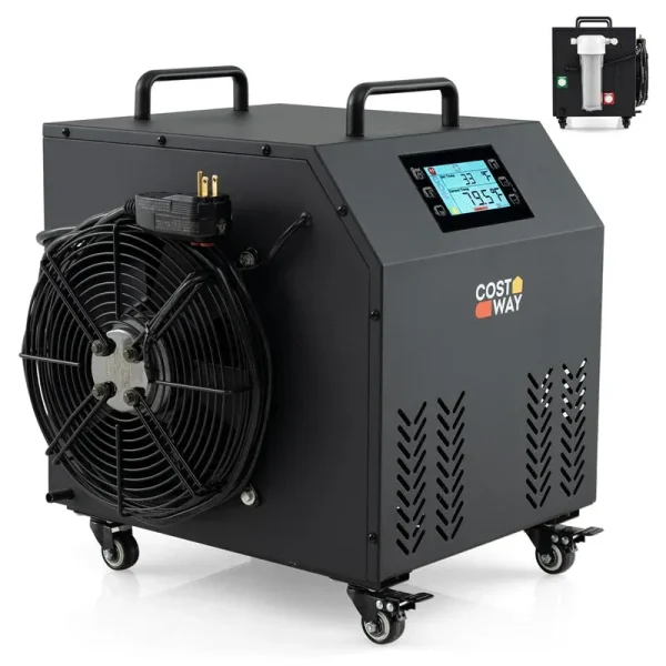 Ice Bath Chiller for Cold Plunge Tubs, 0.8HP Professional Cold Therapy Chiller with Wheels, WiFi App Control, Built-in Pump, 2 Filters & 3 Hoses