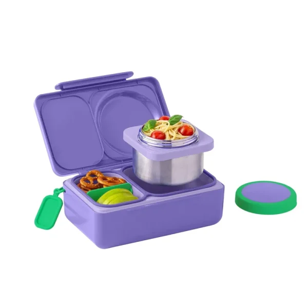 OmieBox Up Hot & Cold Bento Lunch Box | OmieLife Galaxy Purple