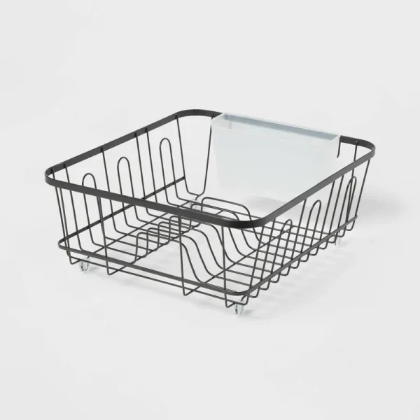 Small Steel Dish Drainer Black - Brightroom