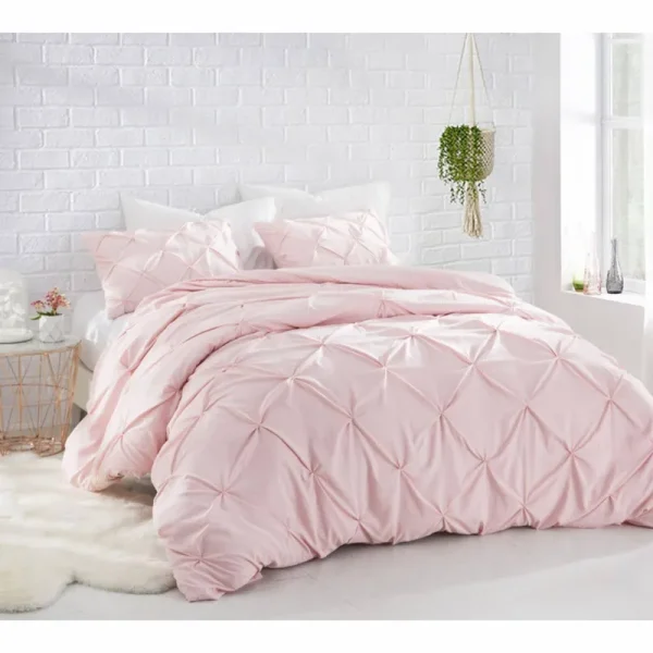 Byourbed Byb Rose Quartz Pin Tuck Full Comforter