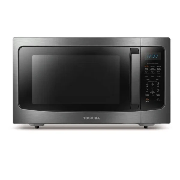 Toshiba ML-EC42P(BS) Multifunctional Microwave Oven with Healthy Air Fry, Convection Cooking, Smart Sensor, Easy-to-Clea