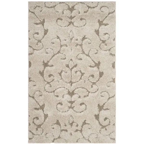 Astoria Grand Blaris Cream/Beige Area Rug Size Rectangle 3'3 inch x 5'3 inch