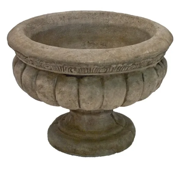 Lowe's 17-in W x 12-in H Brown Concrete Planter | 07-003413BU