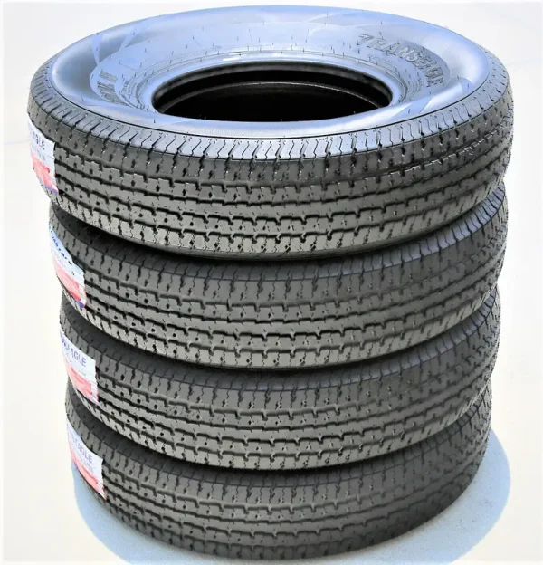 Set of 4 (FOUR) Transeagle ST Radial II ST225/75R15 Load E (10 Ply) Trailer Tires