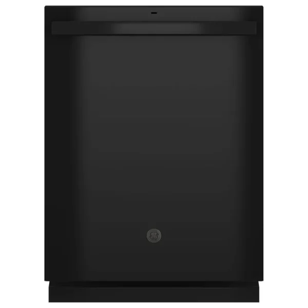 GE Top Control with Plastic Interior Dishwasher Sanitize Cycle & Dry Boost - Gdt630pgrbb, Black
