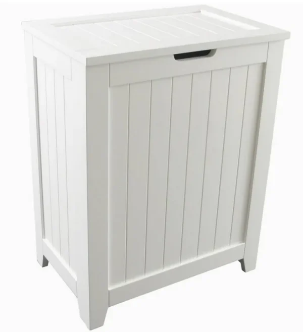 Redmon KD Contemporary Country Hamper, White