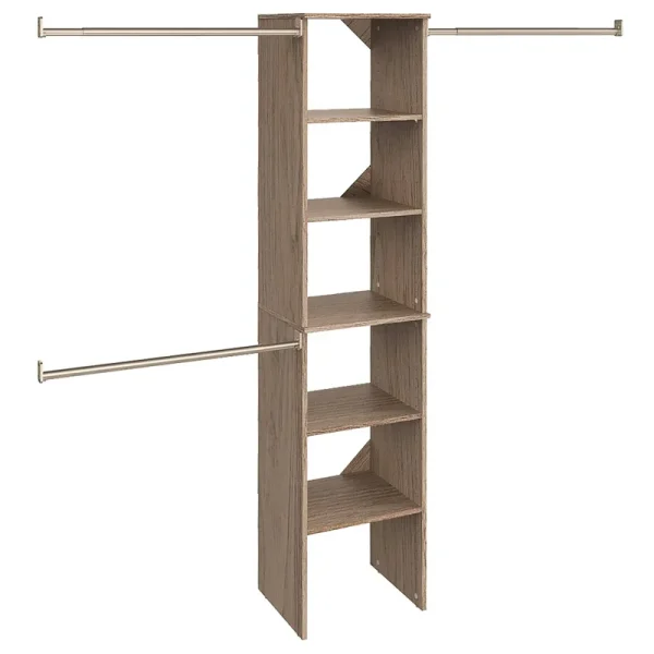 ClosetMaid SuiteSymphony Tower Starter Kit Natural Gray
