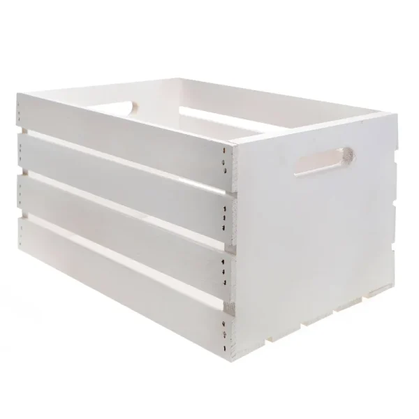 Whitewash Wooden Crate by Make Market | 17.8" x 16" x 9.5" | Michaels