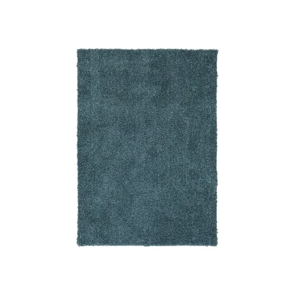 The Big One Solid Shag Rug Blue 5x7 ft