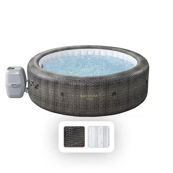 SaluSpa 85�ɡ� �G 28�ɡ� EnergySense Monaco Inflatable Spa- White Wood