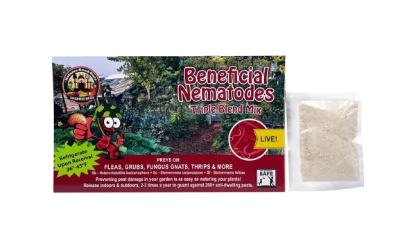 NaturesGoodGuys Beneficial Nematodes for Insects Triple Blend Pack HB+SC+SF (5 Million)